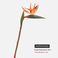 Fleur artificielle Oiseau de paradis, décoration d'intérieur, plante en pot, bouquet de mariage, petite branche de verdure