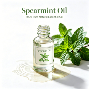 Aceite Esencial de Menta Verde al por Mayor, Etiqueta Privada, Orgánico y Natural para Fabricación de Jabón y Aplicaciones de Saborizante de Tabaco - Product Image 1