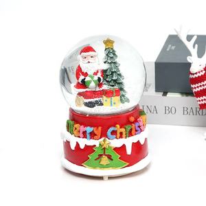 Palle di Neve Natalizie Personalizzate con Albero di Natale Babbo Natale Luci Musicali Sfera di Vetro Giocattoli Regalo - Product Image 3