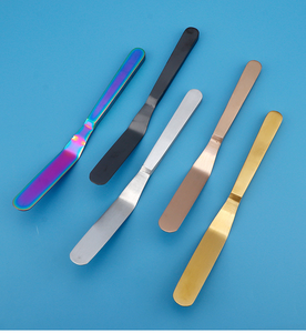Espátula de <span class=keywords><strong>chef</strong></span> con revestimiento de titanio, raspador de chapado culinario, paleta de cocina de metal, <span class=keywords><strong>chef</strong></span> para gastronomía Molecular - Product Image 2