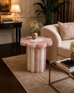 Table d'appoint en résine en gros, table d'appoint moderne faite à la main, meuble décoratif pour salon, chambre, bureau à domicile, hôtel - Product Image 3
