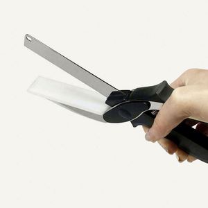 Cuchillo Inteligente Multifuncional 2 en 1 Rayshine, Tabla de Cortar Vegetales, Tijeras, Hoja de Acero Inoxidable Ultra Afilada - Product Image 5