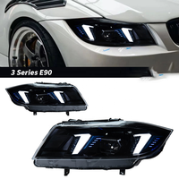 CREULI Meilleurs phares LED pour BMW Série 3 E90 2005-2012, double couleur, Angel Eye DRL, lentille de projecteur, Plug & Play