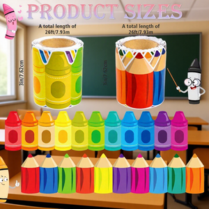 Personalizado varios temas Arco Iris tablón de anuncios borde embellecedor aula decoraciones para la escuela pared ventana puerta pizarra Decoración - Product Image 3