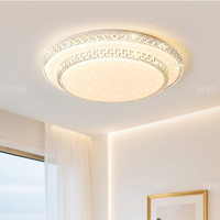Plafonnier LED moderne pour chambre à coucher avec luminosité réglable et économie d'énergie