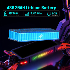 빠른 접이식 소형 전동 스쿠터 성인용 250W 전동 스쿠터 듀얼 디스크 브레이크 48V 26Ah 배터리 60km 최대 주행거리 25km/h 시티 라이드 - Product Image 3