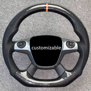 Volant universel en fibre de carbone compatible - Design personnalisé disponible, adapté aux voitures - Product Image 2