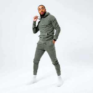 Fabricant de survêtements pour hommes personnalisés en 2 pièces, de haute qualité, style streetwear, effet délavé à l'acide - Product Image 1
