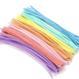 300 Pcs 7 Loại Pastel Macaron Màu Chenille Thân Cây Nghệ Thuật Và Thủ Công Dự Án Sáng Tạo DIY Trang Trí Ống Chất Tẩy Rửa - Product Image 6