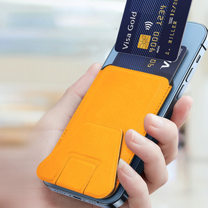 Porte-monnaie magnétique 2 en 1 en cuir PU avec angles de vision réglables, porte-cartes pliable et utilisation de cartes de crédit - Product Image 2