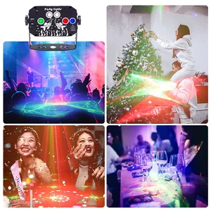 Projecteur LED Laser à Motif <span class=keywords><strong>Aurore</strong></span>, Lampe Disco à Haute Luminosité, Alimentation USB, Contrôle Vocal, Idéal pour Fêtes, Mariages, Anniversaires - Product Image 6