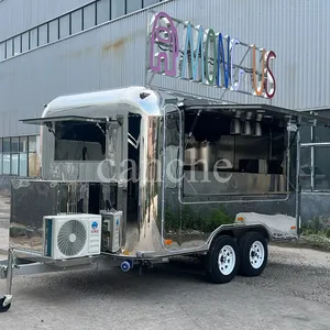 Carrito de Comida Rápida de Acero Inoxidable en Oferta en la UE, Remolque Móvil de Comida para Venta Ambulante - Product Image 1