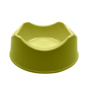 Customize logo dog sustainable lightweight dog bowls camping bamboo fiber pet biodegradable bowl