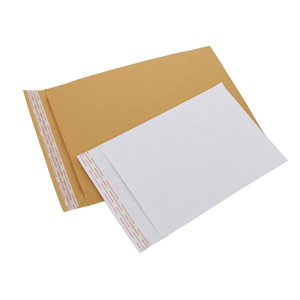 Custom Printed <b>white</b> Corrugated Kraft Paper Bag with peel and seal tape for Brand Logo & Merchandise Packaging - Product Image 6