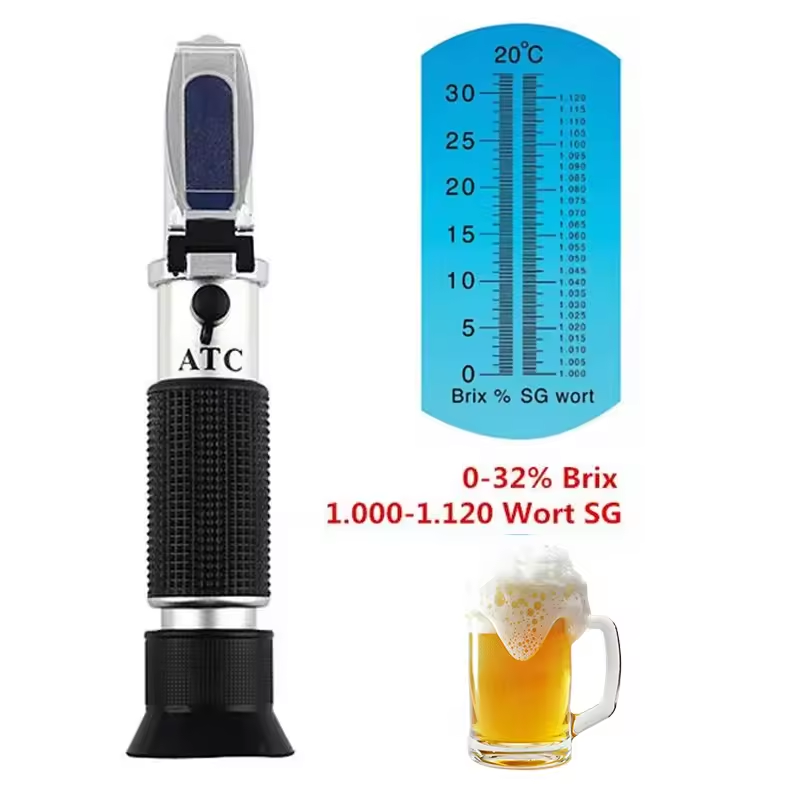 0-32% และ 1.000-1.120 (สำหรับเบียร์)