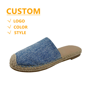 Fabricante <span class=keywords><strong>de</strong></span> zapatos <span class=keywords><strong>de</strong></span> mujer, zapatillas deslizantes Beige transpirables <span class=keywords><strong>de</strong></span> verano personalizadas para mujer, <span class=keywords><strong>alpargatas</strong></span>, Zapatos, zapatillas <span class=keywords><strong>de</strong></span> <span class=keywords><strong>casa</strong></span> - Product Image 4
