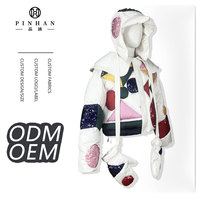 Service OEM, veste d'hiver pour homme, collection de Noël, veste matelassée de luxe avec décoration de paillettes brillantes, rembourrée de duvet