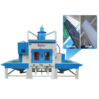 Machines de sablage automatiques à convoyeur professionnelles pour pièces complexes/de forme allongée