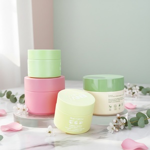 Tarro de vidrio esmerilado ámbar redondo ecológico de 4 oz con impresión de logotipo personalizado, tarros de vidrio rectos para cosméticos y exfoliantes corporales de 120 g con tapa - Product Image 1