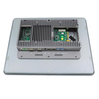Panel industri PC layar sentuh resitif Intel J6412 I5 8260U 10310U I7 10810U I3 10110U 2 LAN HD tertanam Fanless HMI 15 inci