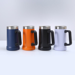Cuộc phiêu lưu lớn Grip bia Stein xử lý sơn tĩnh điện 24oz đôi Tường Cách Nhiệt chai bia <span class=keywords><strong>Mug</strong></span> thép không gỉ cốc - Product Image 3
