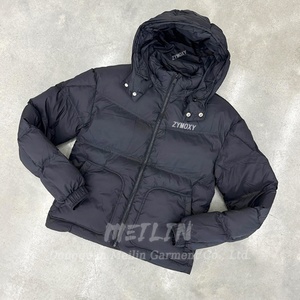 Veste d'hiver rembourrée à fermeture éclair personnalisée de haute qualité pour hommes et femmes - Product Image 5