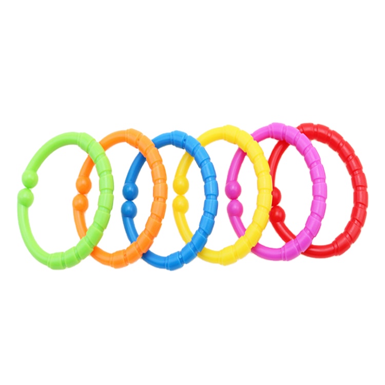 Новое поступление 2022, Прямая продажа с фабрики, оптовая продажа, цветное пластиковое детское игровое кольцо, красочное забавное игрушечное кольцо, детские игровые кольца для младенцев