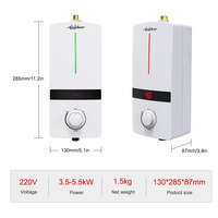 Chauffe-eau électrique de salle de bain à commande manuelle, vente chaude, 3500w, 220v, 16A avec prise, installation facile