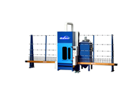 Machine de sablage de verre verticale intelligente à commande PLC Glasino, facile à utiliser