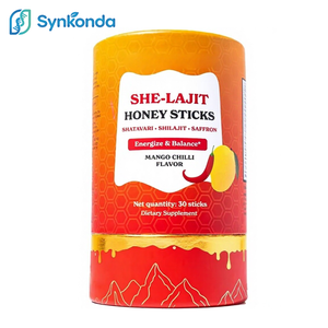NUOVO Gusto: Bastoncini di Miele Shilajit Mango e Peperoncino, Integratore per Aumento di Energia e Supporto Immunitario, 85+ Minerali Traccia, 75%+ Acido Fulvico - Product Image 1