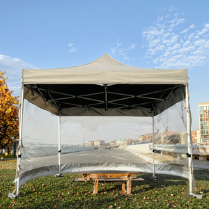 Tente de gazebo personnalisée 3x3m, conception <span class=keywords><strong>pliable</strong></span> et étanche, fenêtre à 4 côtés, cadre en métal pour événements publicitaires extérieurs, <span class=keywords><strong>baie</strong></span> de 5m, 6m - Product Image 1