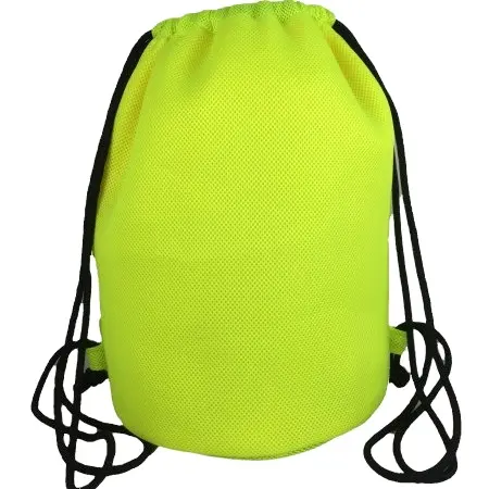 Peso leve corda alças amarelo cor balde forma cordão futebol basquete sapatos sacos sanduíche malha mochila