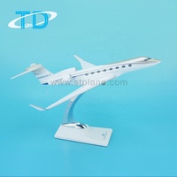 Modelo de Avión Coleccionable G650 1/100 30CM, Golfo de Qingdao Mediterráneo, Escala de Resina, Personalizable, Regalo Empresarial, Certificado CE