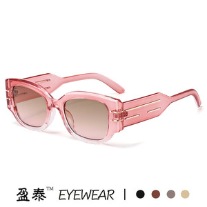 Yingtai Eyewear <b>Square</b> Frame <b>Sunglasses</b> UV400 PC Women's Fashion Street Style - Product Image 2