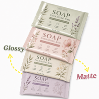 Sachets d'échantillons de soins de la peau avec logo imprimé personnalisé, sachet en feuille d'aluminium thermoscellable, emballage en plastique imperméable pour savon en barre