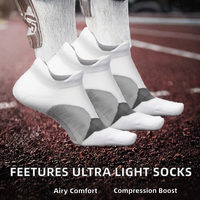 Feetures Elite Ultra Light No Show Tab Solid Running Socks Men Women Athletic Compression Moisture Wicking Knitted ODM Medium