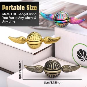 Giroscopio EDC con Ali d'Angelo, Ali di Cupido in Lega di Alluminio, Golden Snitch Fidget Spinner, Vendita all'Ingrosso - Product Image 4
