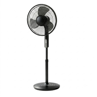 Ventilateur sur pied silencieux et doux avec télécommande, direction de l'air réglable, flux d'air intérieur, élimine l'air stagnant, ventilateur électrique portable