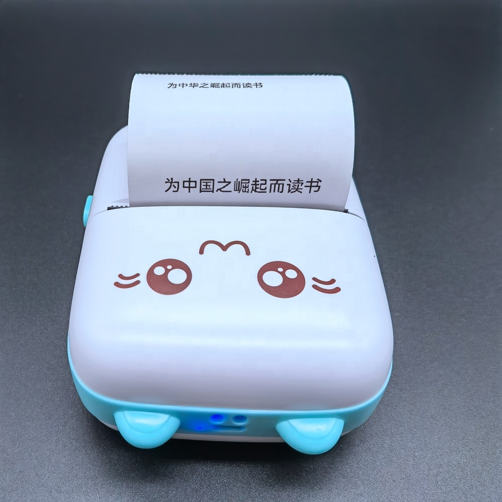 Миниатюрный портативный беспроводной термопринтер, наклейка для фотоэтикеток, чеков, чеков, принтер, мобильный перезаряжаемый карманный принтер