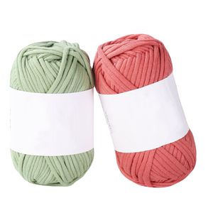 Charmkey 68% coton 32% nylon <span class=keywords><strong>Crochet</strong></span> fil à tricoter <span class=keywords><strong>pour</strong></span> tricoter à la main Chunky Tube fil points-peigné moyen #4 fil - Product Image 6