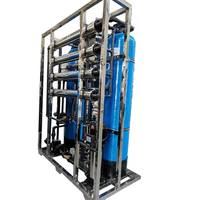 Équipement de purification d'eau par osmose inverse RO de 500 L avec filtres en carbone et PP, pompe et membrane