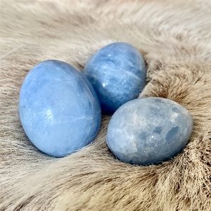 Oferta Transfronteriza: Adorno de Piedra de Celestina Natural Tallada y Pulida, Gema Semipreciosa con Forma de Huevo, Ideal para Navidad - Product Image 6