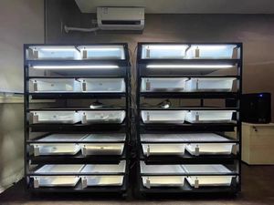 6 couches Pet Display Enclosure Fournitures Terrarum Baignoires Boîte D'alimentation Reptile Serpent Système De Rack D'élevage - Product Image 6