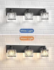 Applique LED Moderne Certifiée en Cristal <span class=keywords><strong>avec</strong></span> Commande Tactile, Finition Chrome, Blanc Chaud pour Miroirs <span class=keywords><strong>de</strong></span> <span class=keywords><strong>Salle</strong></span> <span class=keywords><strong>de</strong></span> <span class=keywords><strong>Bain</strong></span> - Product Image 5