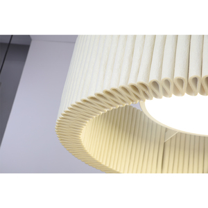 Illuminazione Vintage americana enorme paralume in feltro bianco soffitto acustico per la casa sospeso lampada a sospensione creativa per soggiorno - Product Image 4