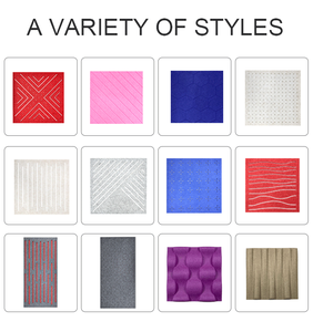 Panneau acoustique en feutre ignifuge standard européen 25 mm, matériau absorbant le son, fibre de polyester PET, panneau acoustique - Product Image 6