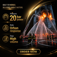 Tuyau d'incendie de 65 mm, 25 bars, haute pression, tuyau d'incendie en polyester, tuyau de refoulement d'eau pour camion de pompiers, hydrant