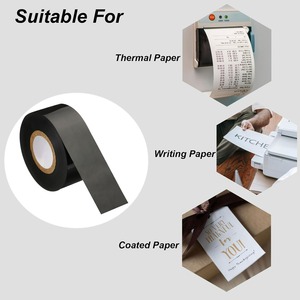 Factory Direct Thermal Transfer <strong>Ribbon</strong> Ink Wax Based Compatible For Barcode Printer Label Coated <strong>Paper</strong> Tag Printing - Product Image 6