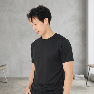 เสื้อยืดกีฬาโพลีเอสเตอร์ 100% ขายส่ง รับสกรีนโลโก้ แห้งเร็ว - Product Image 2