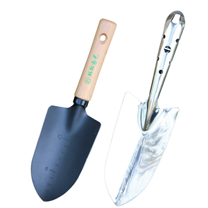 Ensemble de pelle et de râteau à main en acier inoxydable Shuangsong avec marquages de mesure pour le travail du sol - Product Image 2